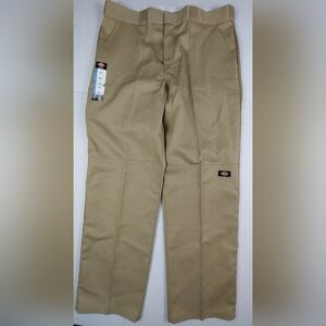 Dickies Double Knee Work Pants Mens Size 38x34 Tan Relaxed Fit Straight Leg NWT